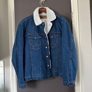 Wrangler Western Sherpa Lined Denim Jacket